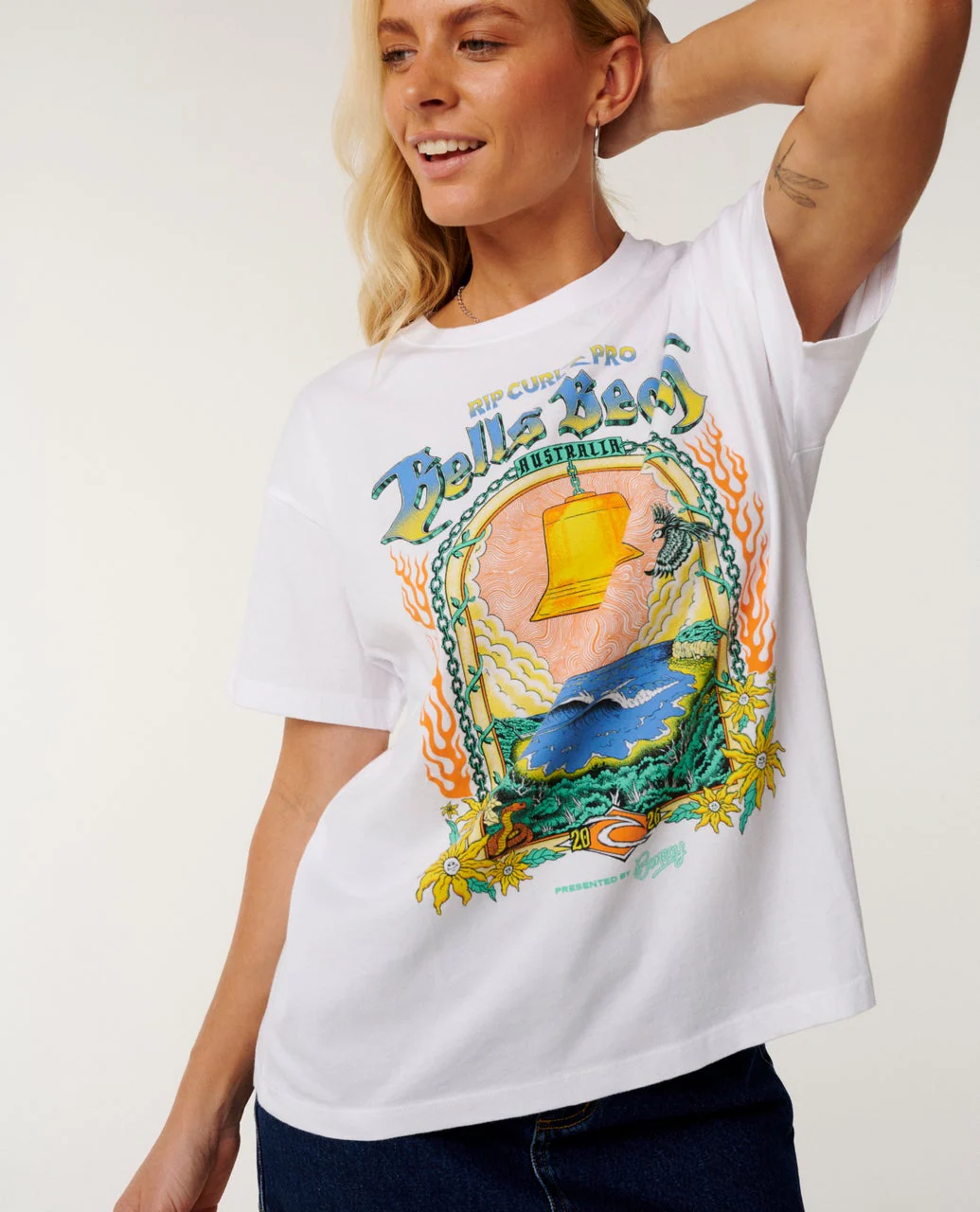 Rip Curl Pro Bells 2026 Merch Tee - Image 4