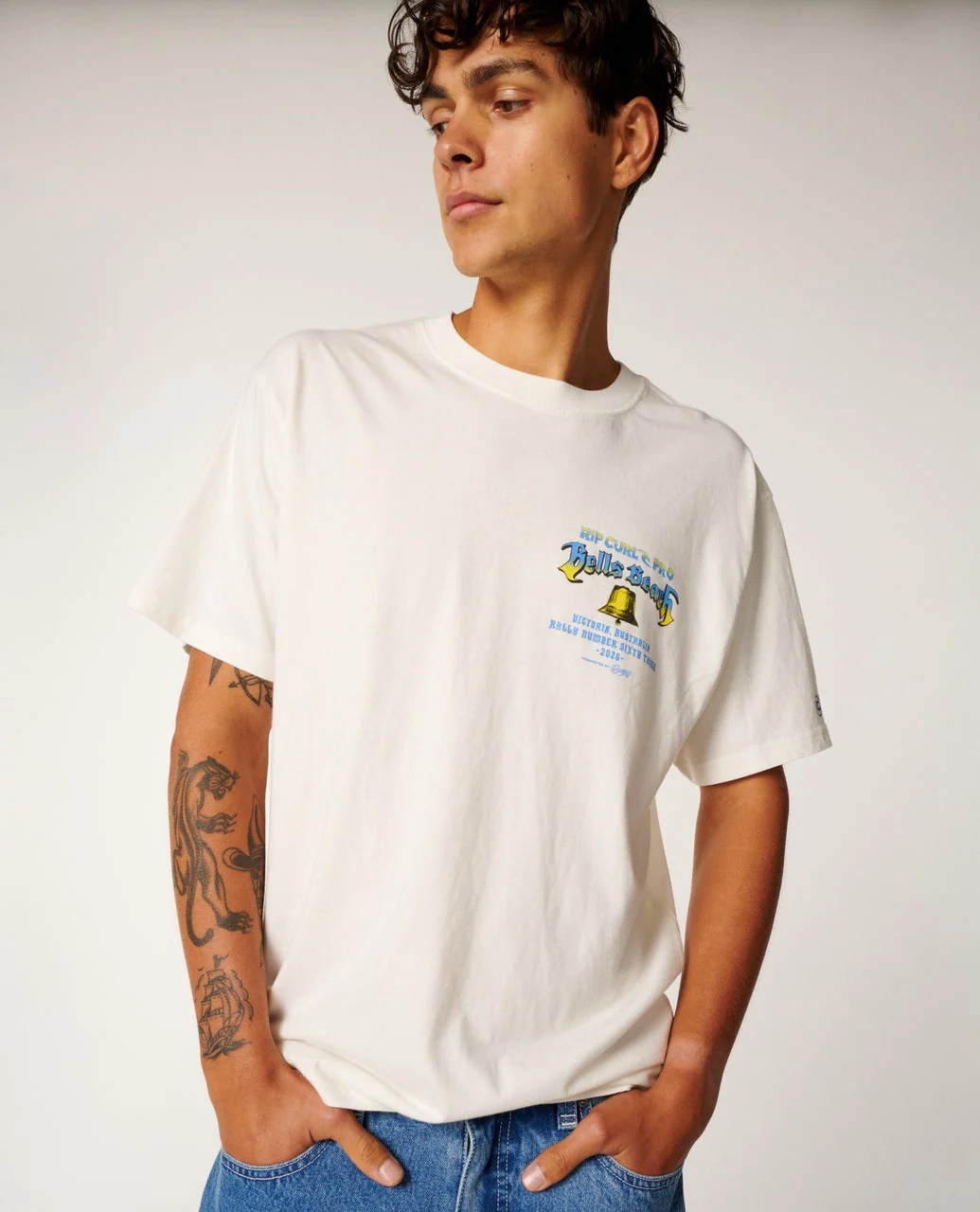Rip Curl Pro Bells 2026 Bell Logo Loose Tee - Image 3