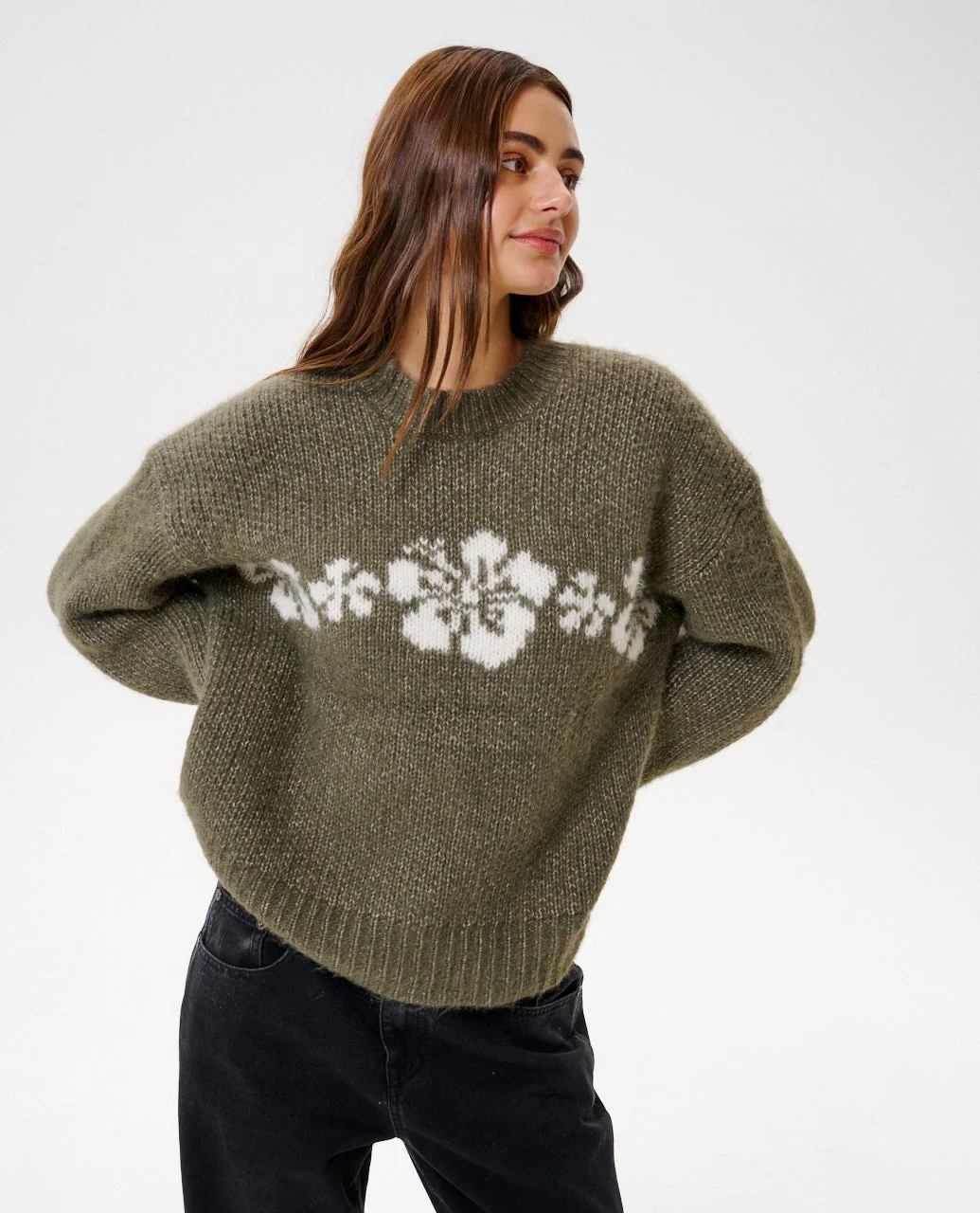 Cala Nights Hibiscus Knit Crew - Image 6