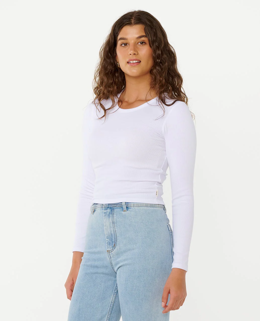 Classic Ribbed Long Sleeve Tee - Image 2