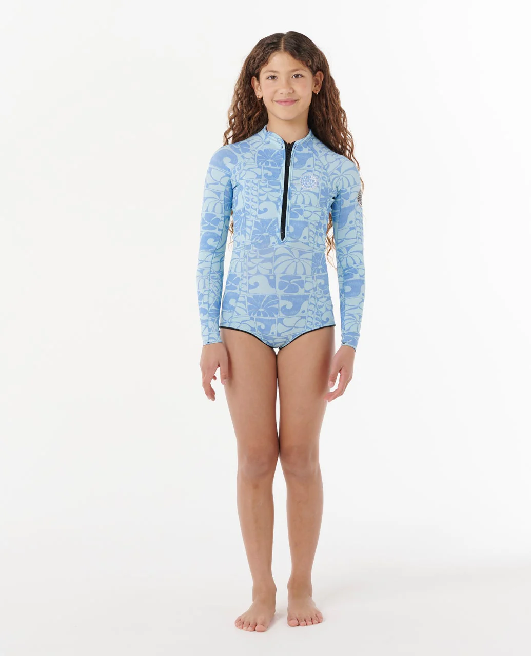 G-Bomb 1.5mm Front Zip Long Sleeve Springsuit Wetsuit - Kids - Image 4