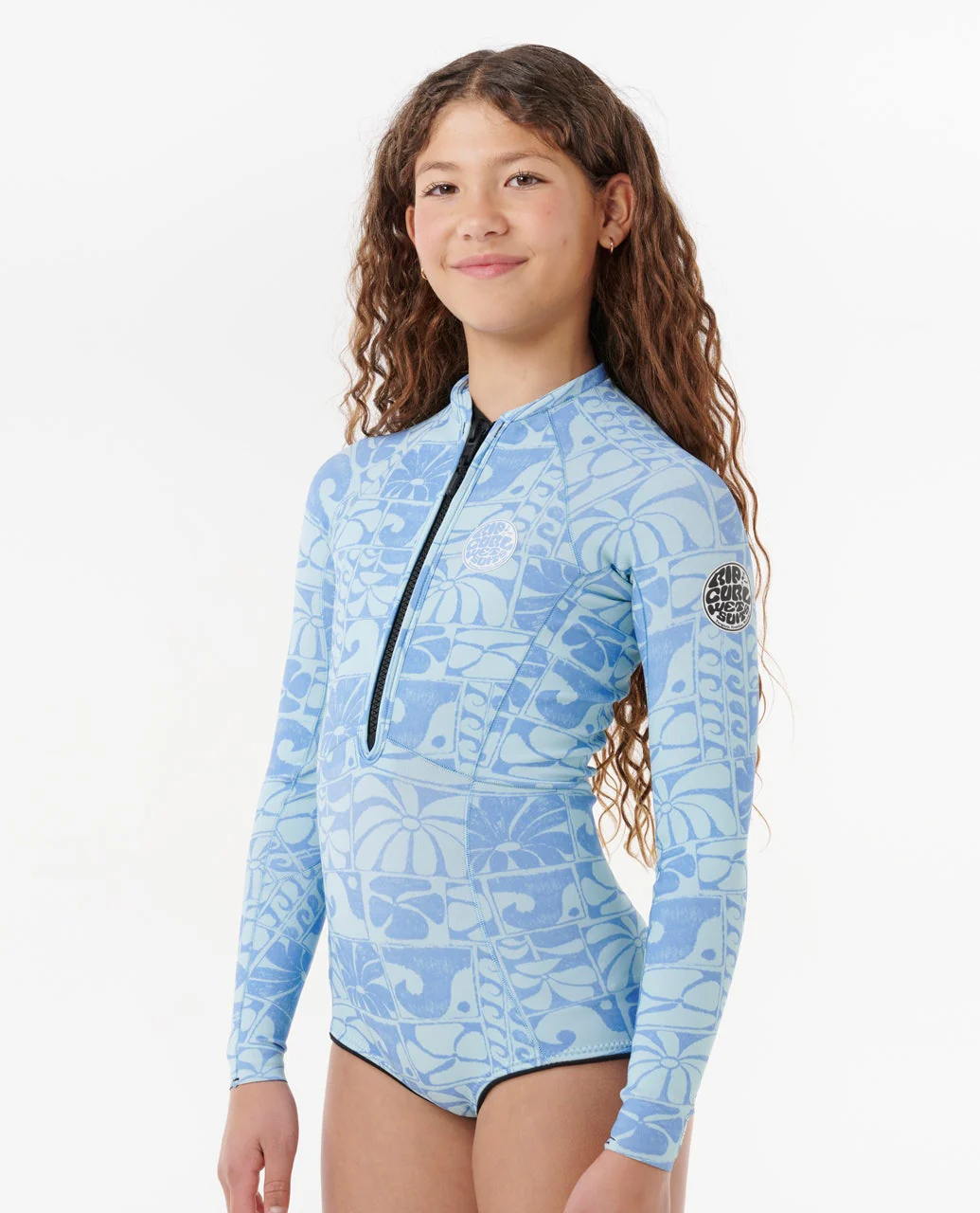 G-Bomb 1.5mm Front Zip Long Sleeve Springsuit Wetsuit - Kids - Image 6