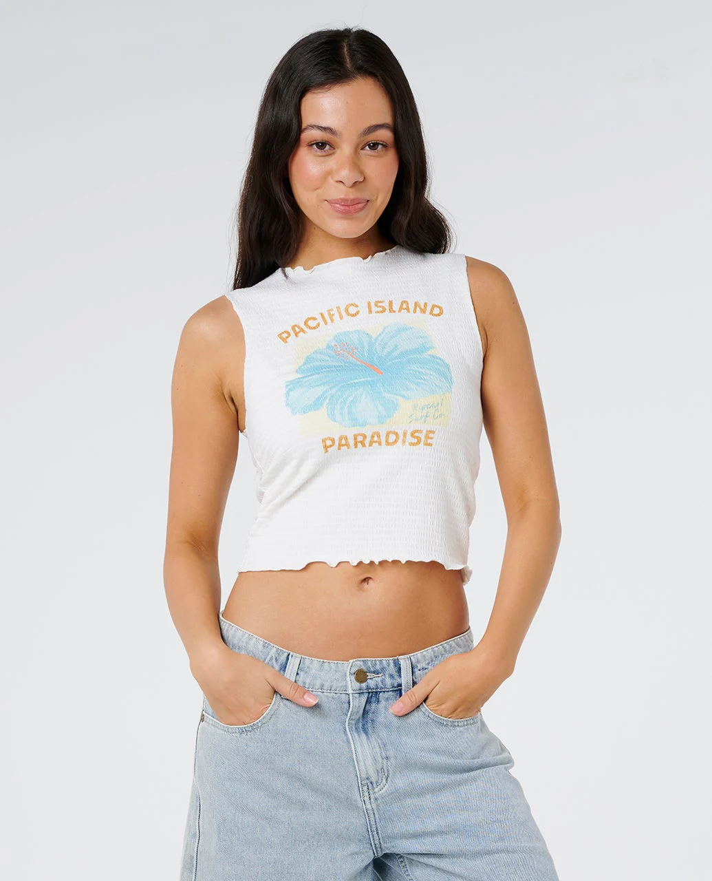 Topanga Canyon Shirred Tank