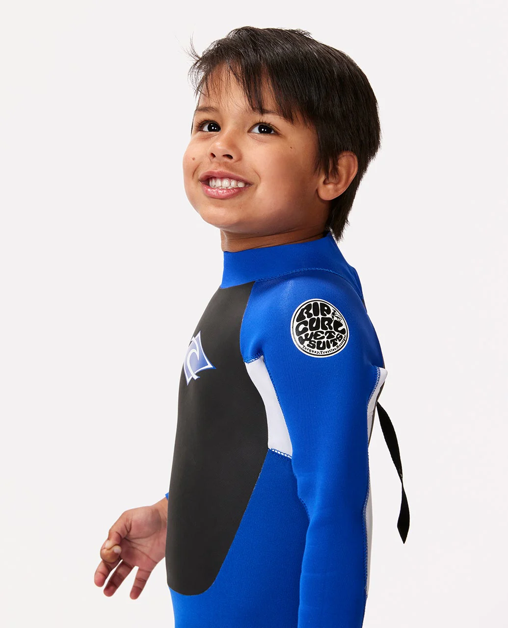 Groms Omega 3/2mm Full Length Back Zip Wetsuit Steamer - Image 4