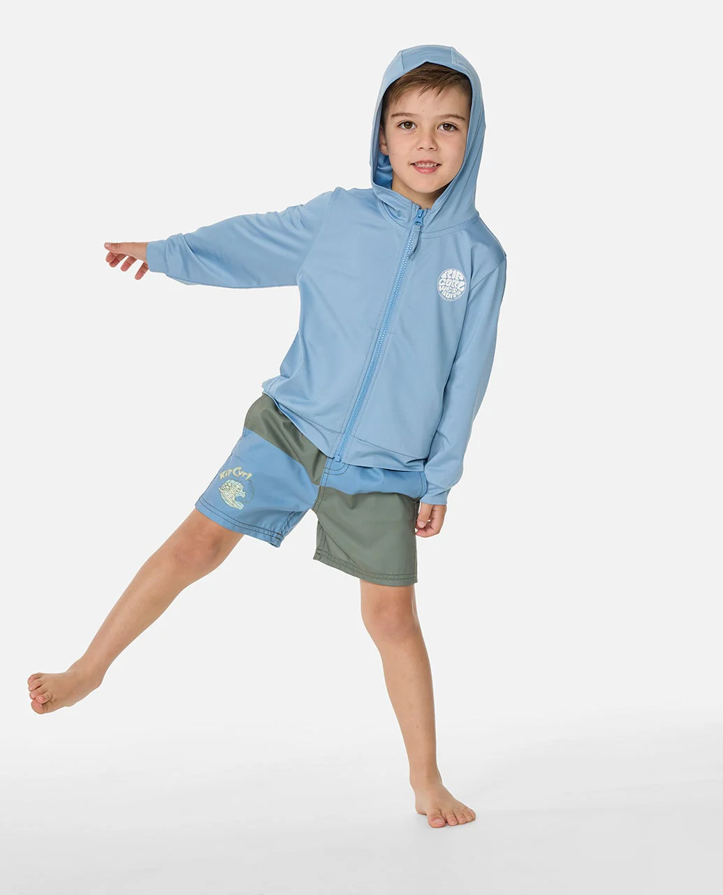 Icons UPF Zip Through Hood Rash Vest- Kids - Image 3