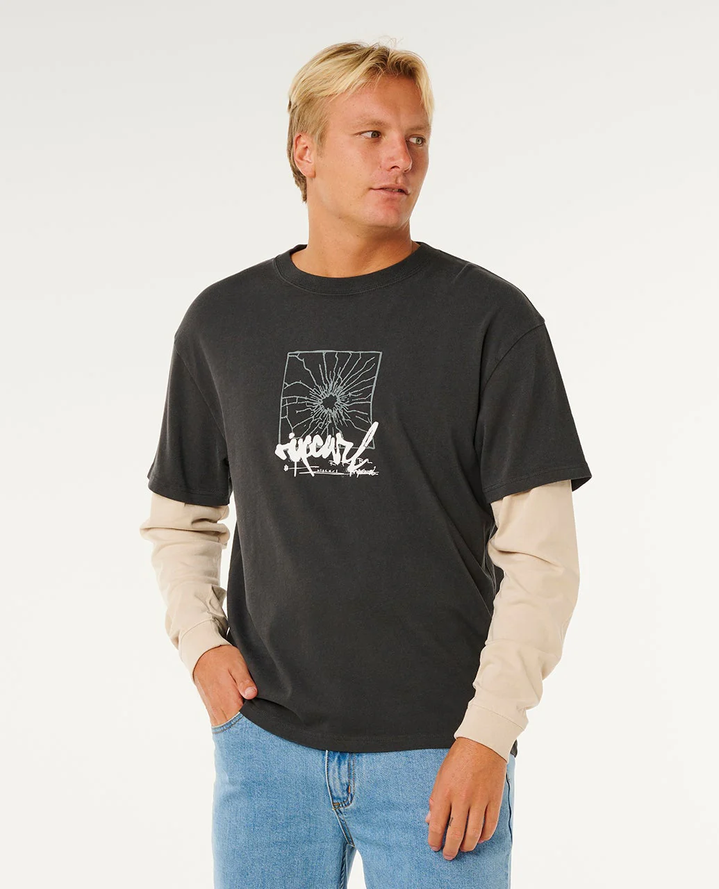 Inner Visions Smashed Long Sleeve Loose Tee - Image 3