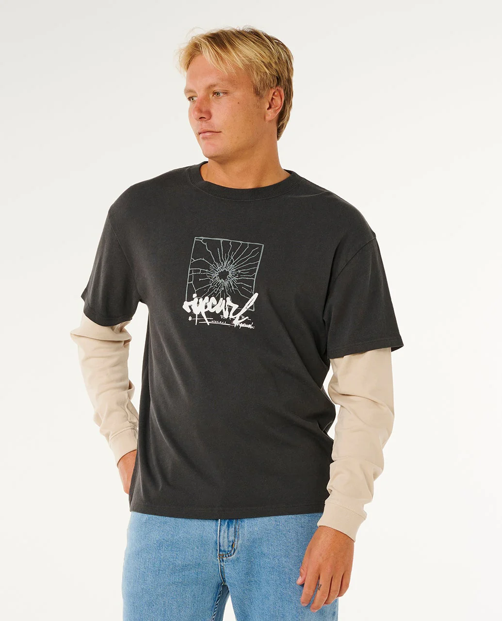 Inner Visions Smashed Long Sleeve Loose Tee - Image 4