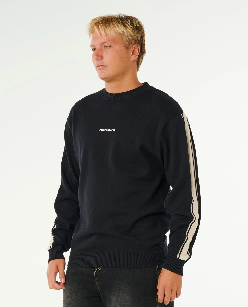 Inner Visions Stripe Knit Crew - Image 4