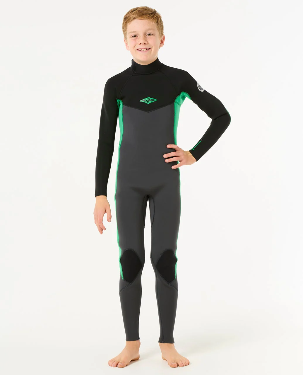 Kids Dawn Patrol 3/2 Back Zip Steamer - Image 4