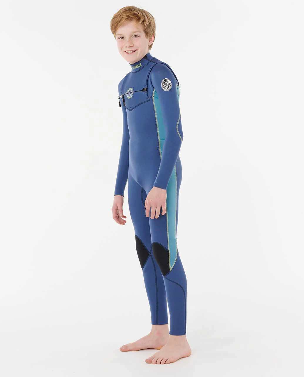 Kids Dawn Patrol 3/2 Chest Zip Steamer - Image 2