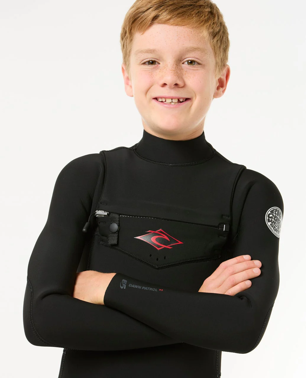Kids Dawn Patrol 4/3 Chest Zip Steamer - Image 5