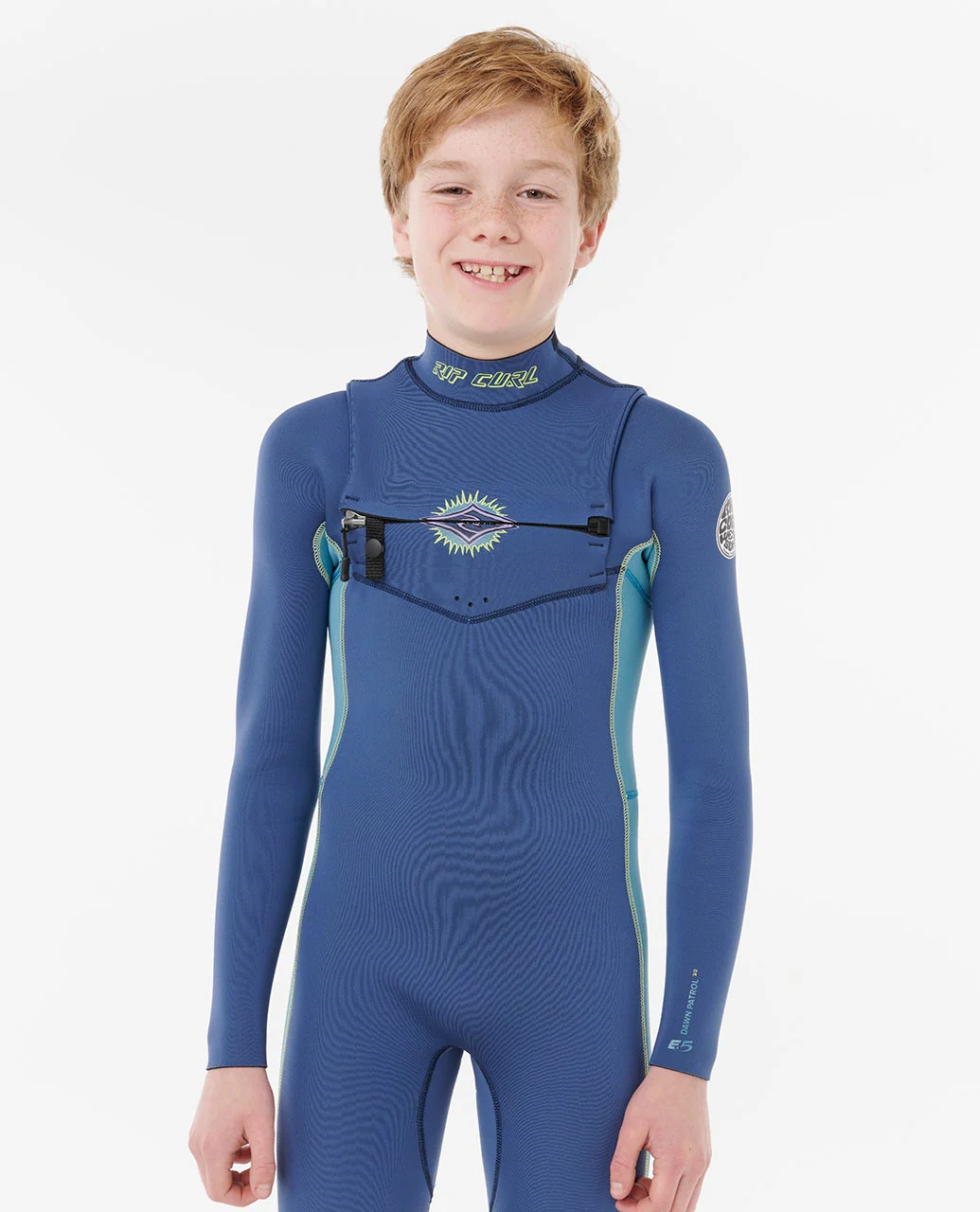 Kids Dawn Patrol 4/3 Chest Zip Steamer - Image 5