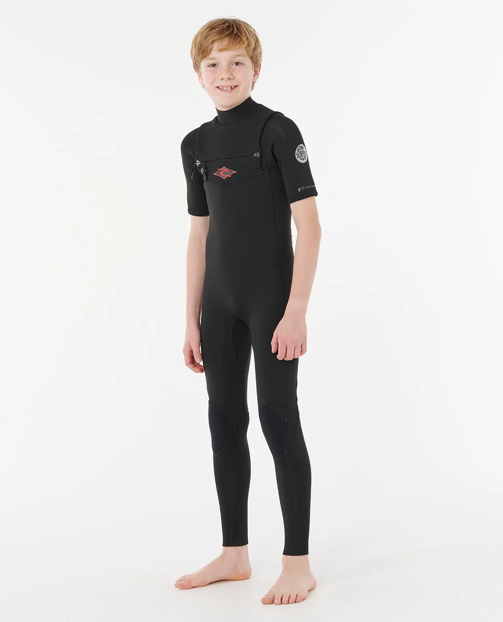 Kids Dawn Patrol Short 2/2 Sleeve Chest Zip Wetsuit - Image 2