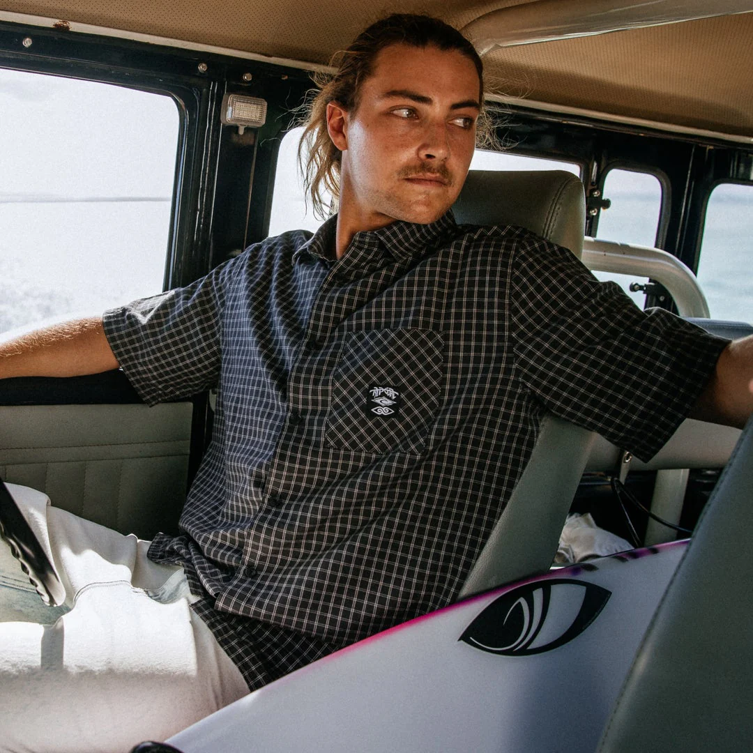 Liquid Trips Check Short Sleeve Shirt