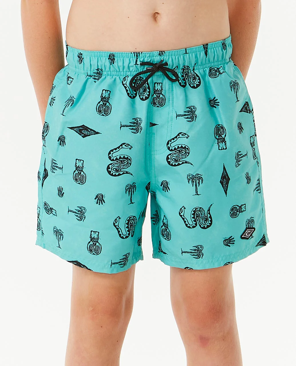 Lost Islands Motif Volley Short Boy