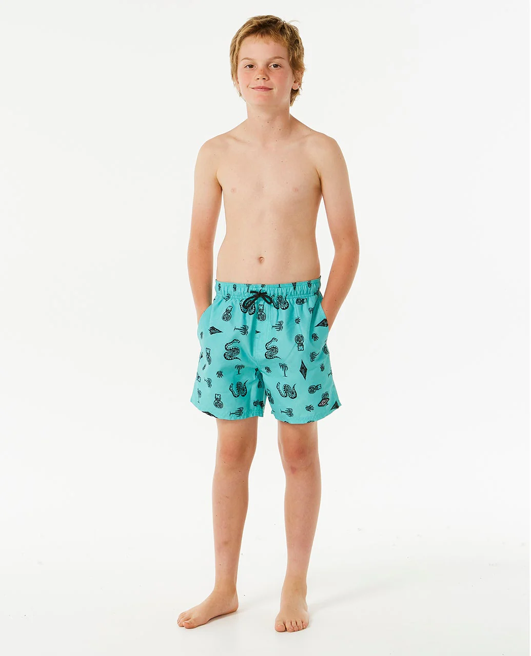 Lost Islands Motif Volley Short Boy - Image 4