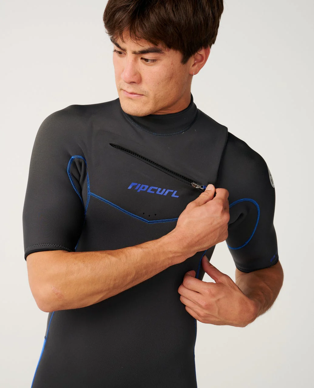 Mens Dawn Patrol 2/2 Chest Zip Springsuit - Image 4