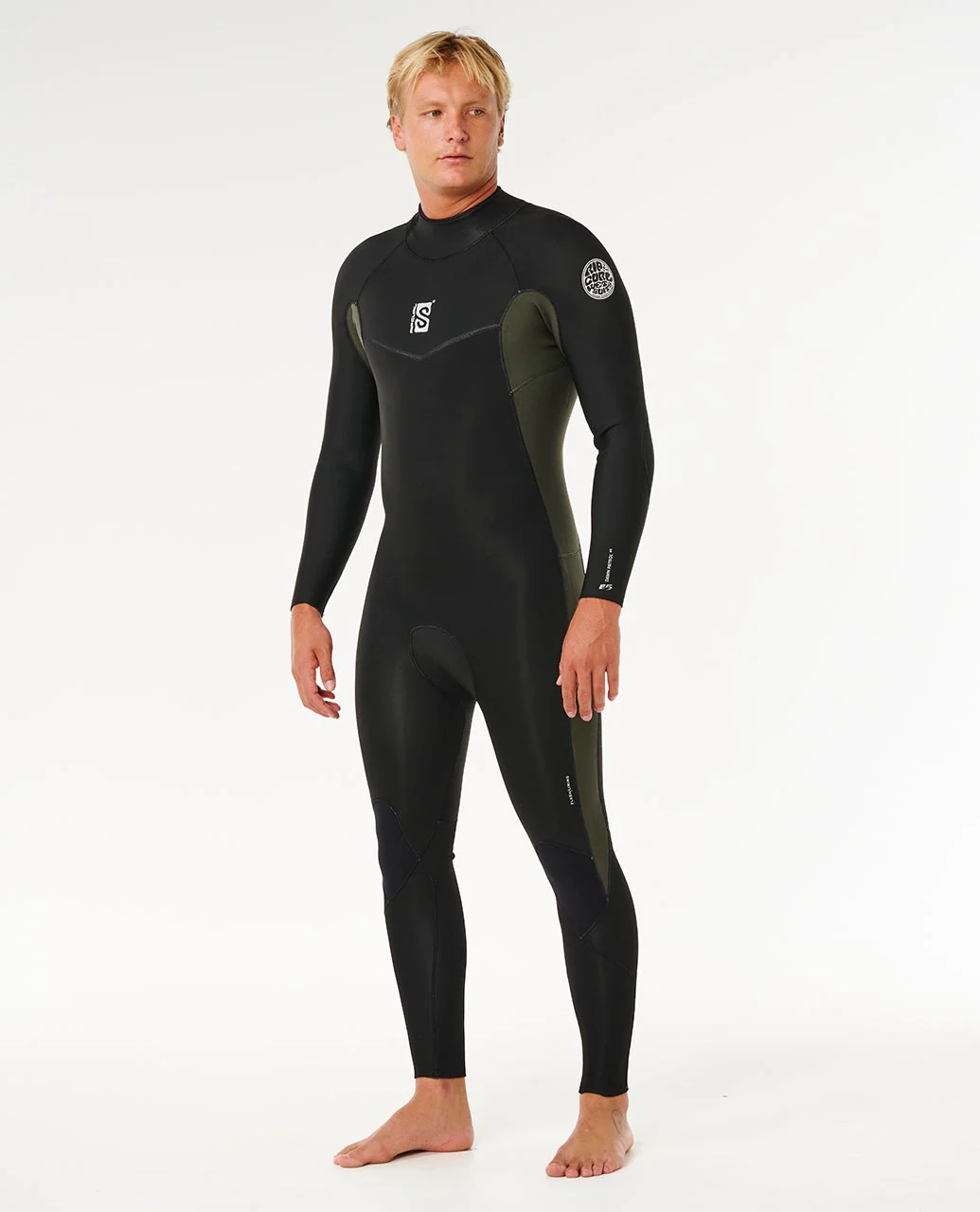 Mens Dawn Patrol 3/2 Back Zip Wetsuit - Image 2