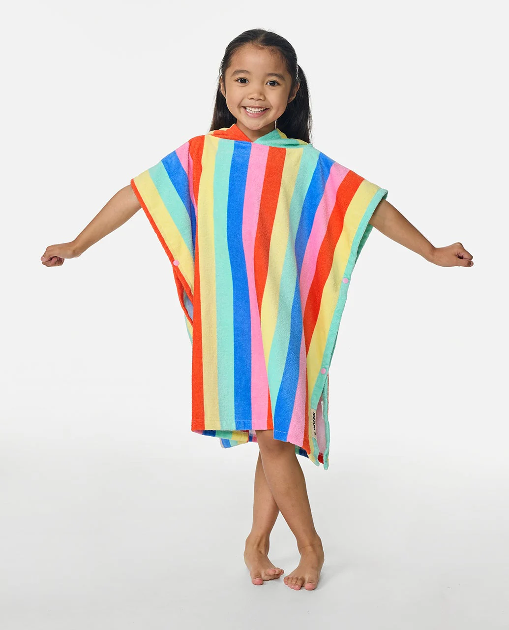 Mixed Snap Hooded Towel - Girl - Image 3