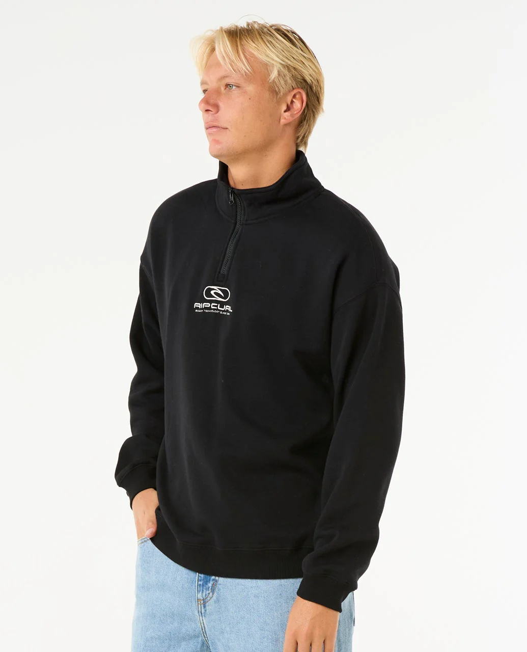 Pill Icon 1/4 Zip Crew - Image 2