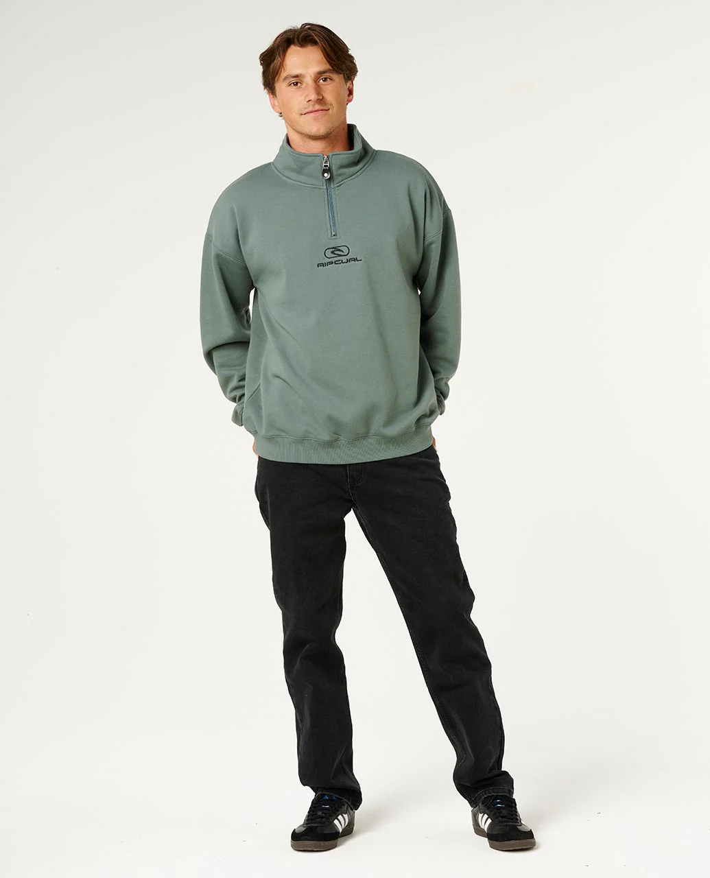 Pill Icon 1/4 Zip Crew - Image 4