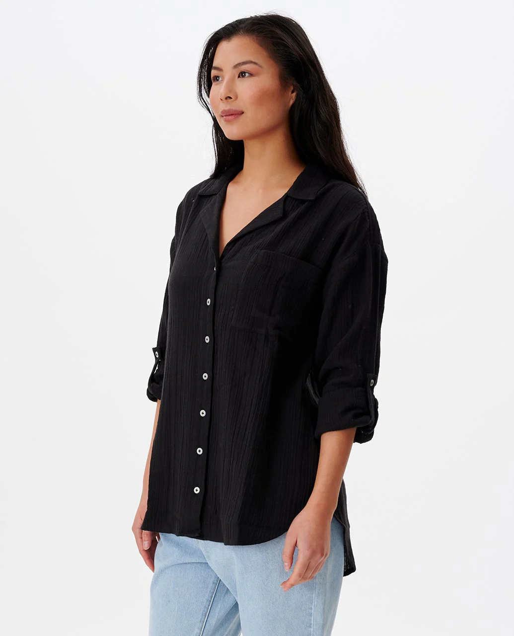 Premium Surf Long Sleeve Button Up Shirt - Image 3