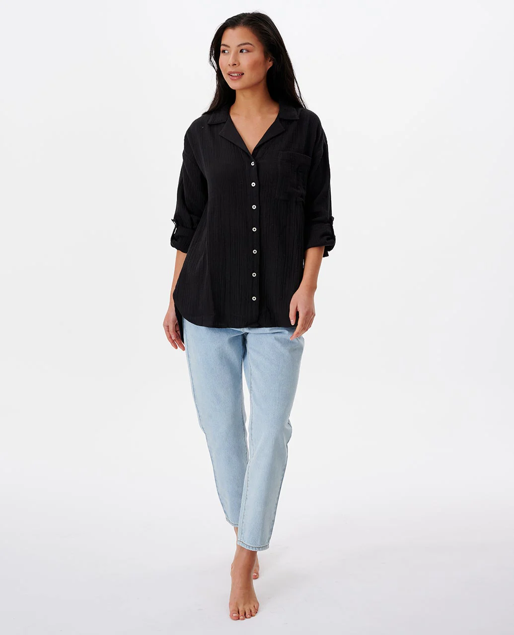Premium Surf Long Sleeve Button Up Shirt - Image 4