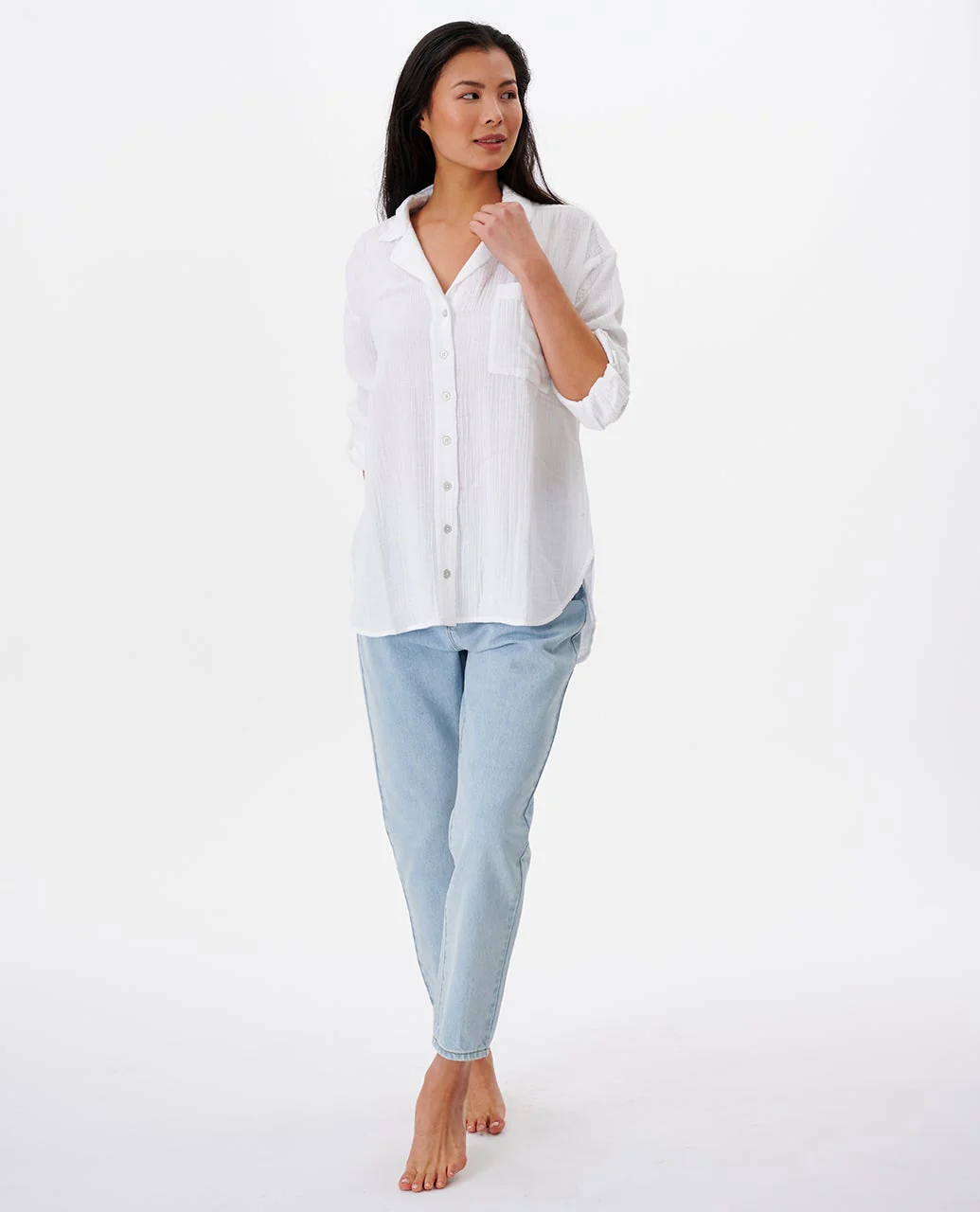 Premium Surf Long Sleeve Button Up Shirt - Image 4