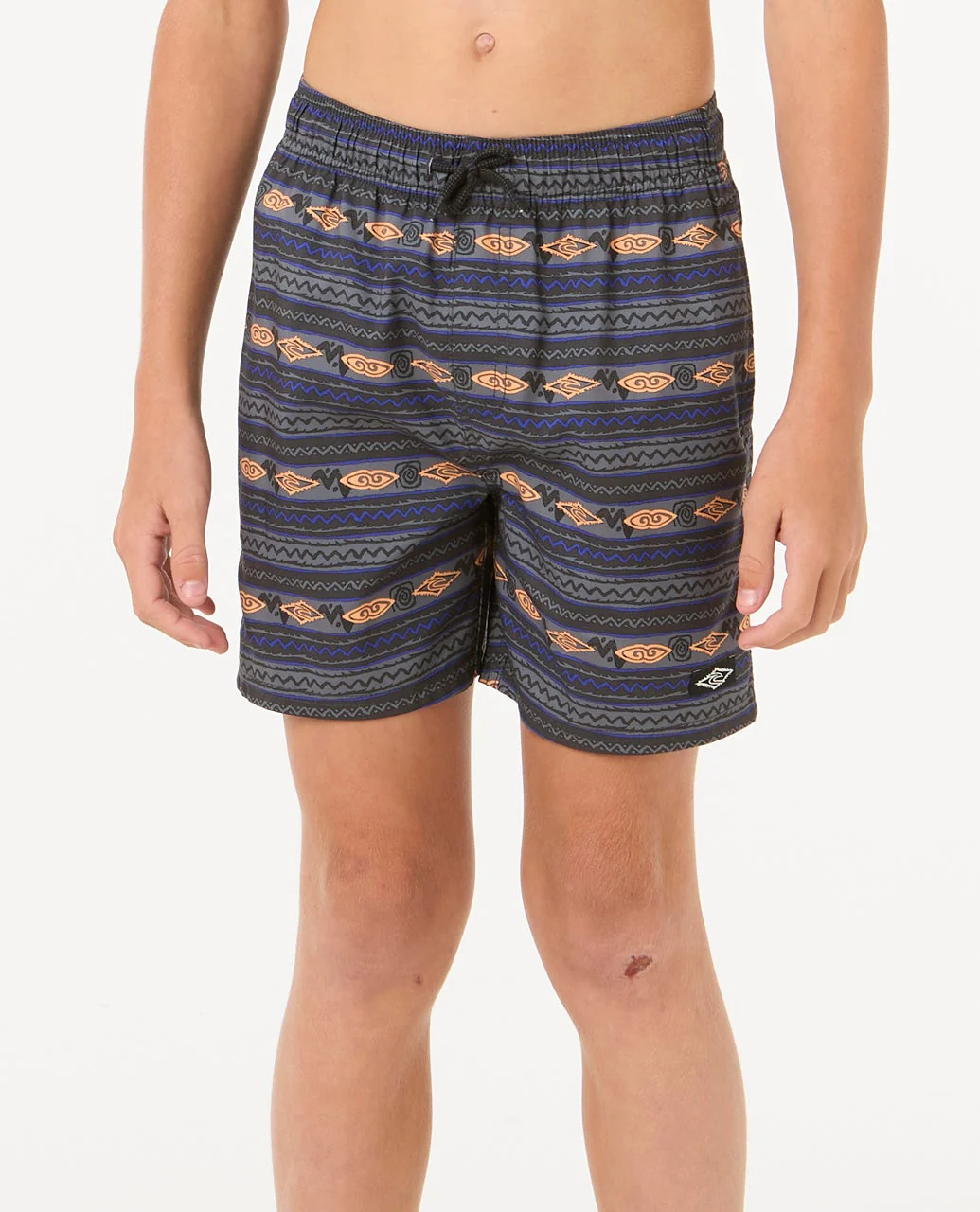 Raw Energy Stripe Volley Boardshorts - Kids