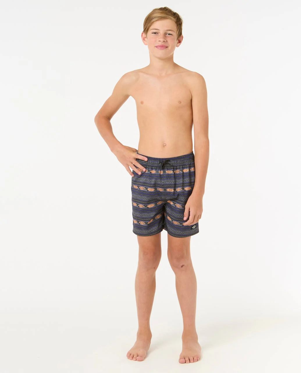 Raw Energy Stripe Volley Boardshorts - Kids - Image 4