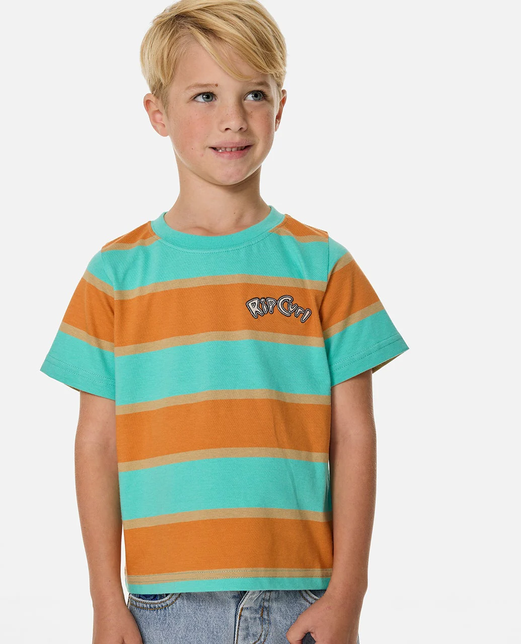 Ride The Wave Stripe Tee - Kids