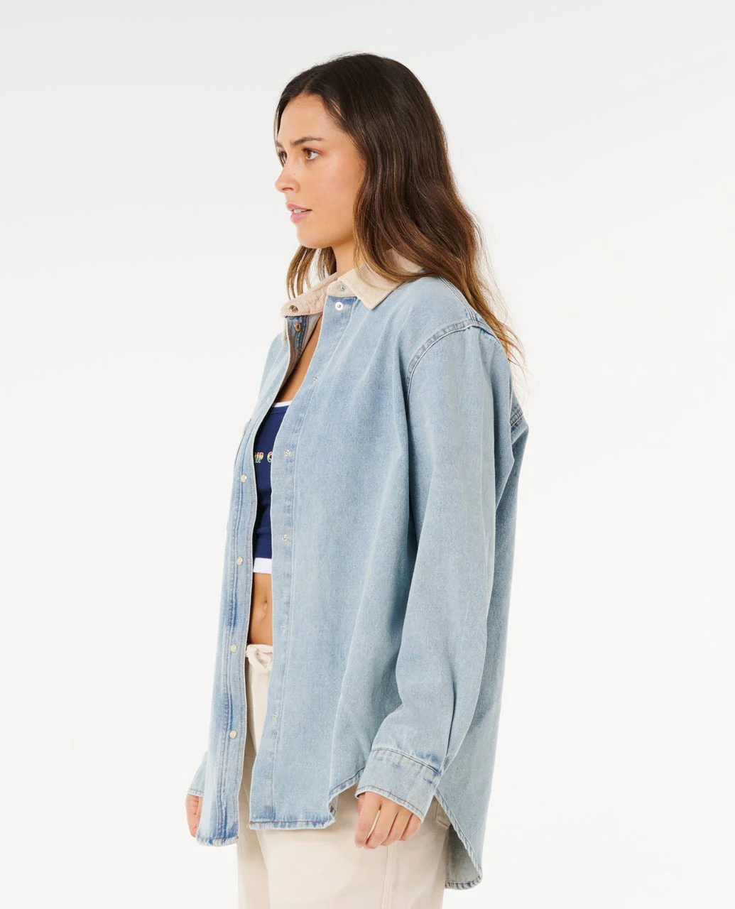 Surf Side Relaxed Denim Shirt - Image 4