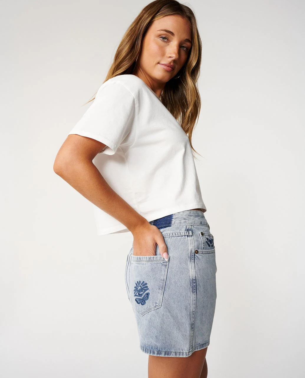 Tabby 2.0 Denim Mini Skirt - Image 6
