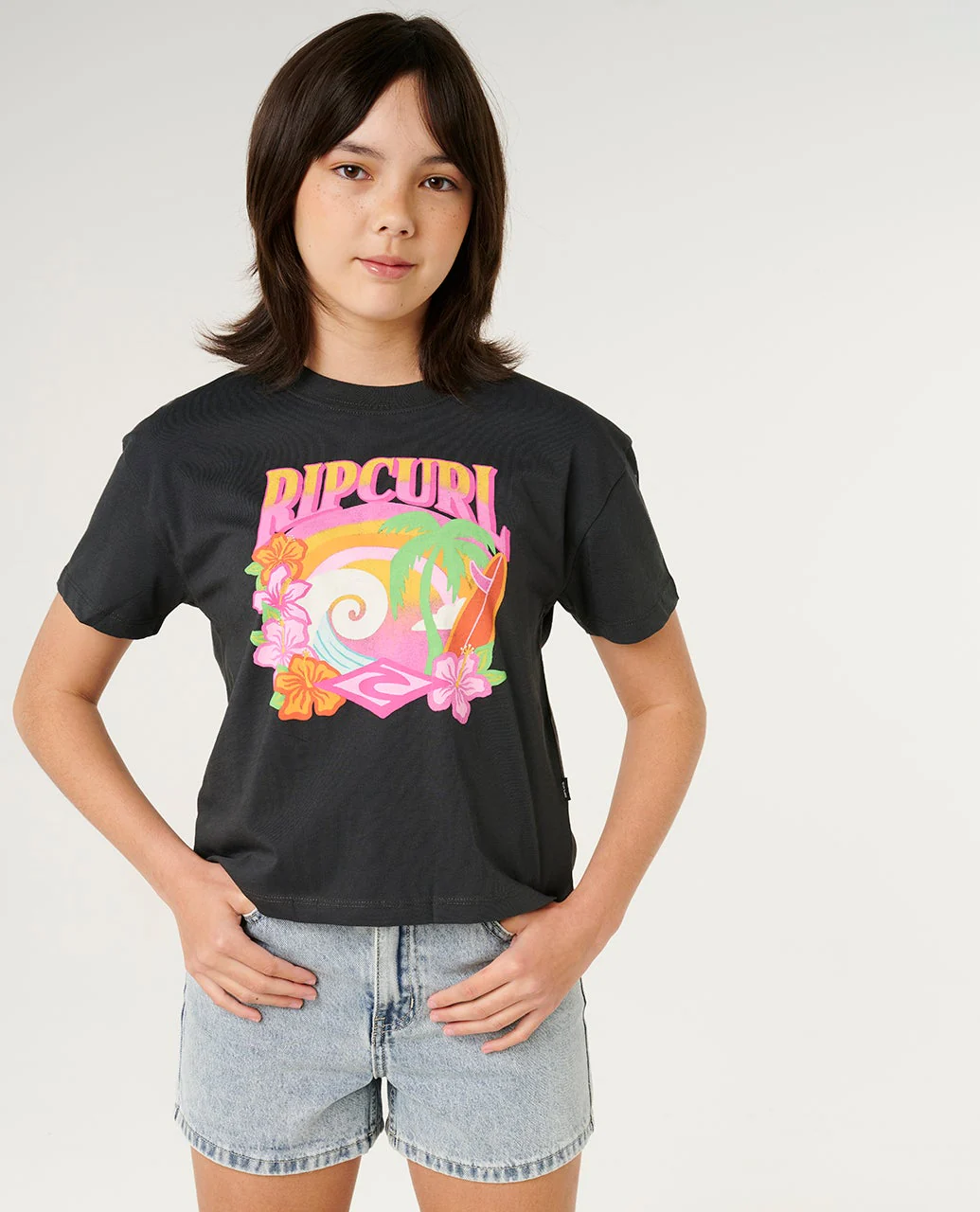 Tropical Dawn Crop Tee- Kids