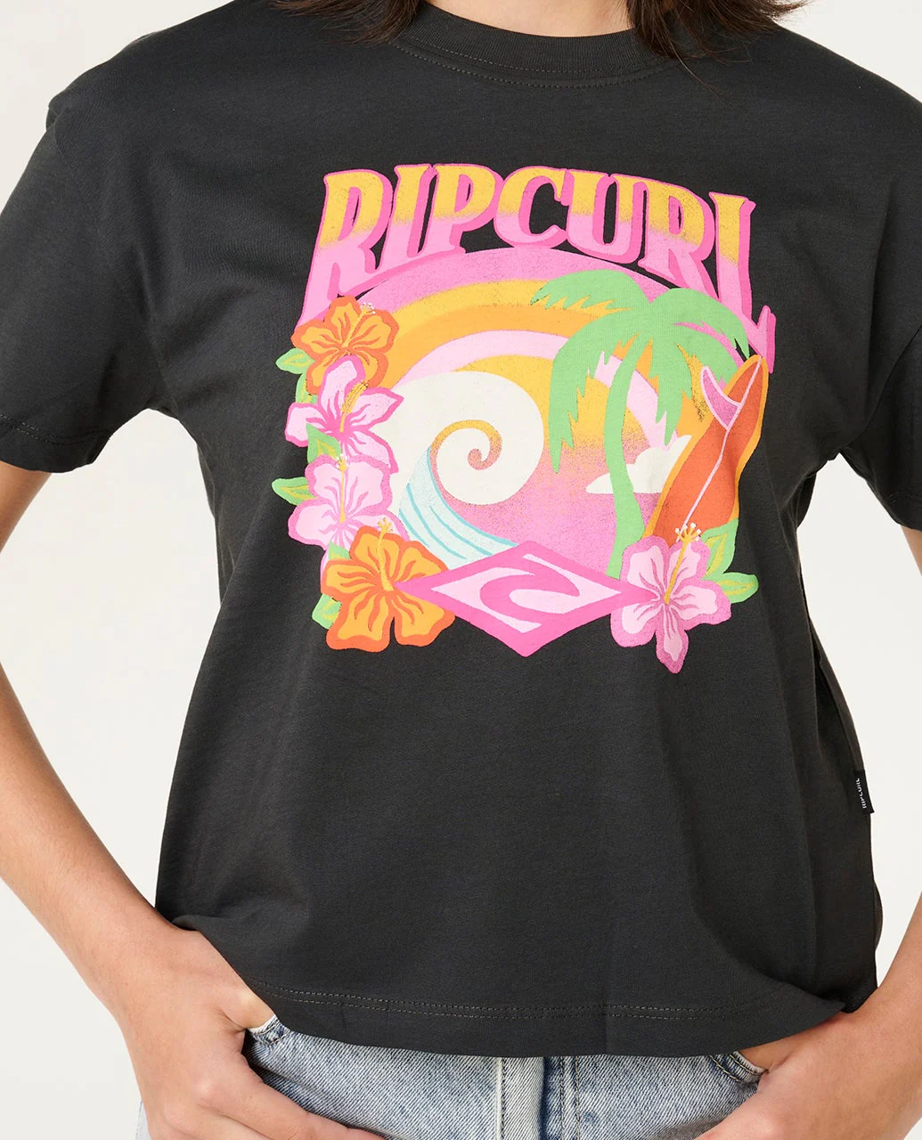 Tropical Dawn Crop Tee- Kids - Image 6