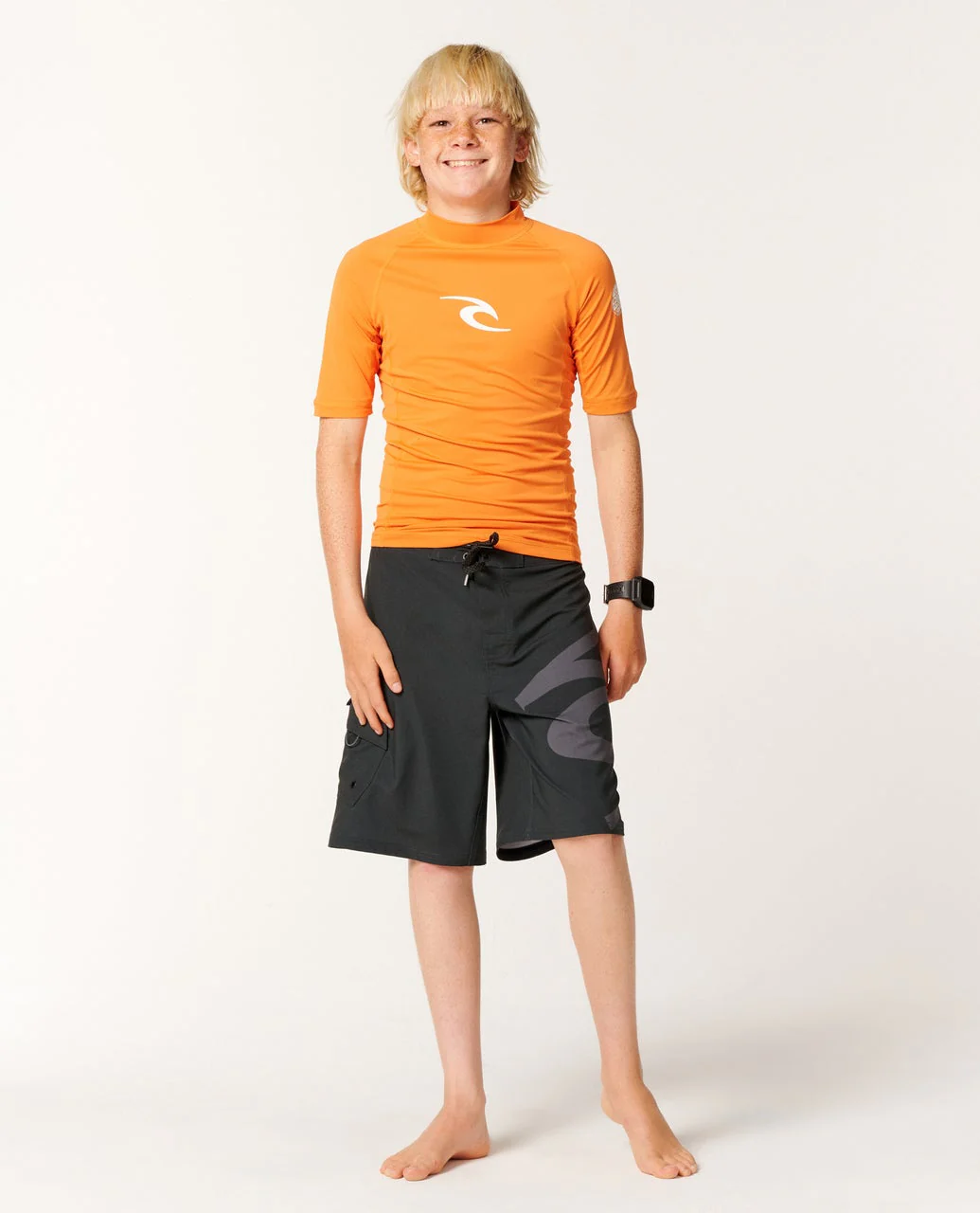 Waves UPF Short Sleeve Rash Vest - Kids - Image 4